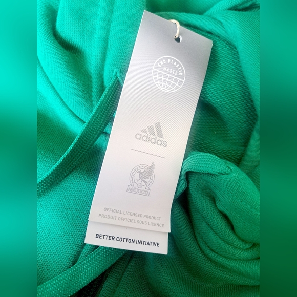 Adidas Mens Mexico DNA Full Zip Hoodie - 2XL BRAND NEW - Picture 3 of 4